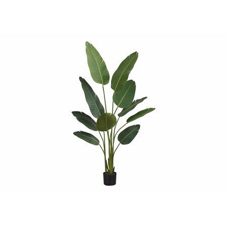 MONARCH SPECIALTIES Artificial Plant, 60" Tall, Bird Of Paradise Tree, Indoor, Faux, Fake, Floor, Greenery, Potted I 9570